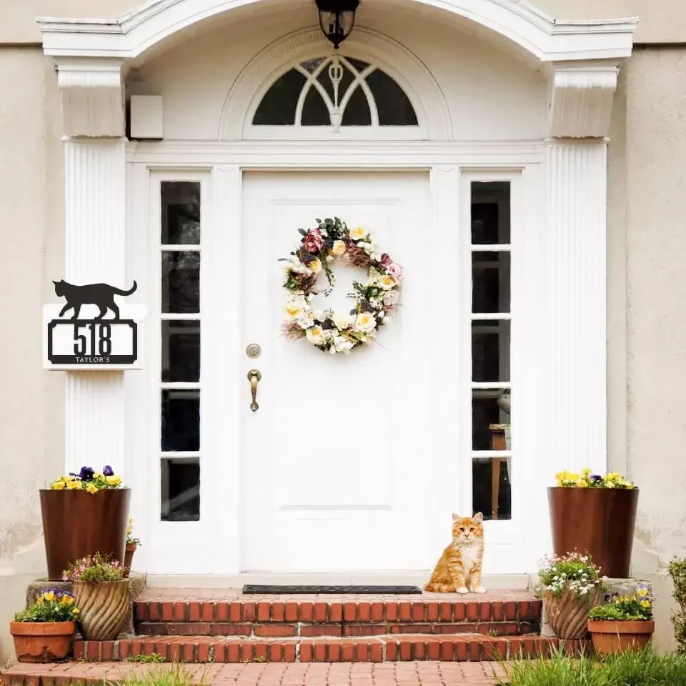 2 Line Cat Address Monogram 1