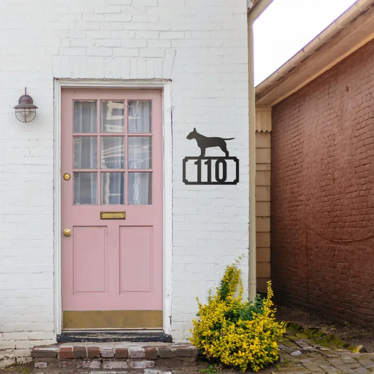 Bull Terrier Home Number Monogram