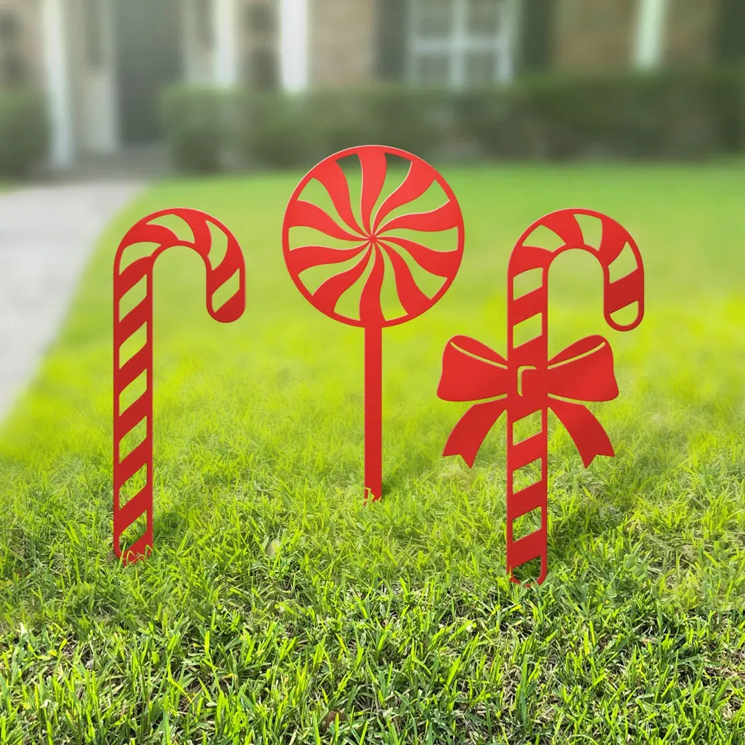 Christmas Candy Cane Stakes 1