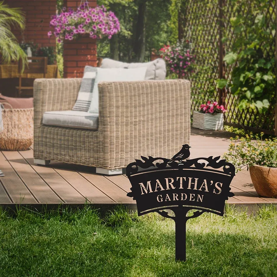 Garden Monogram Yard Sign