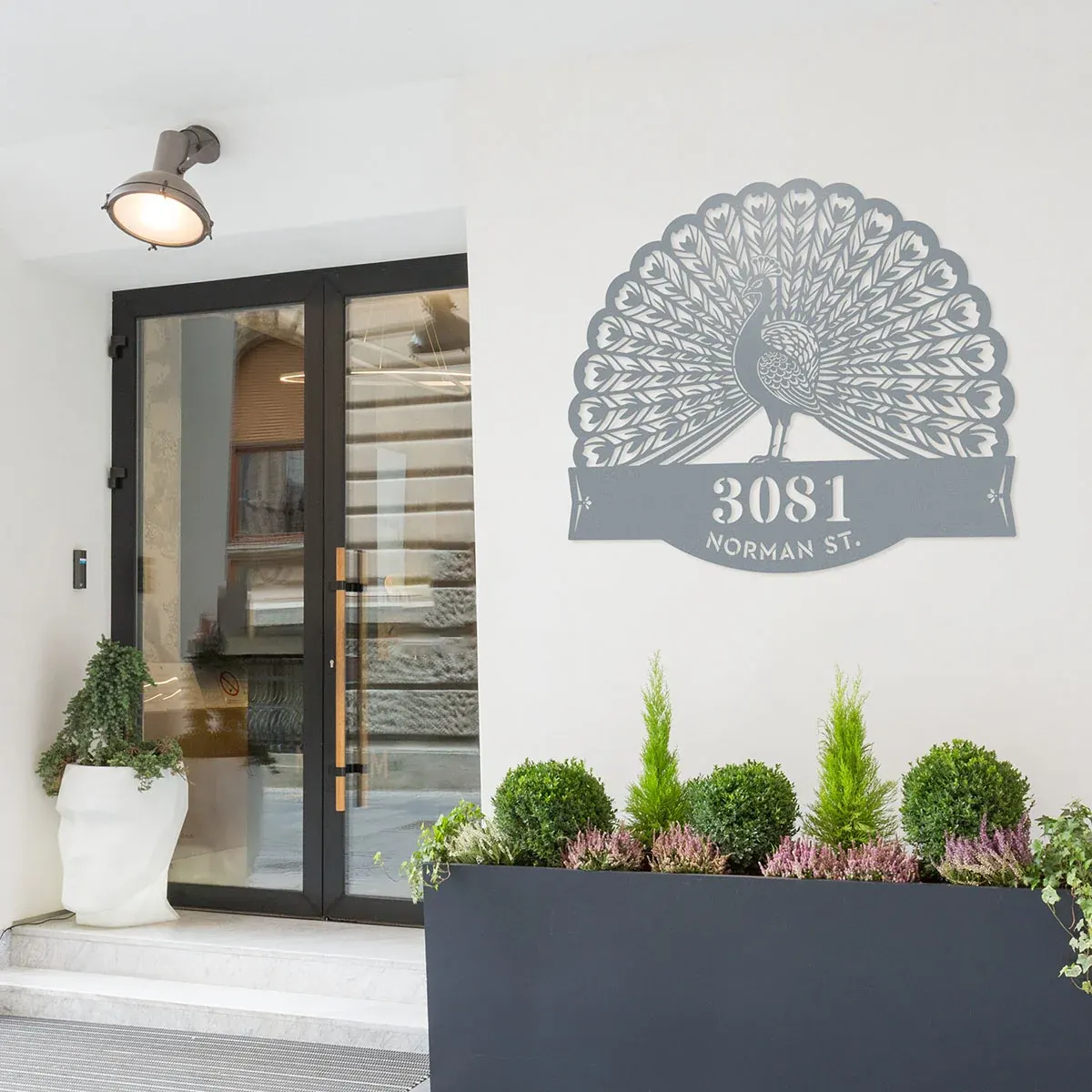Peacock Address Monogram 1