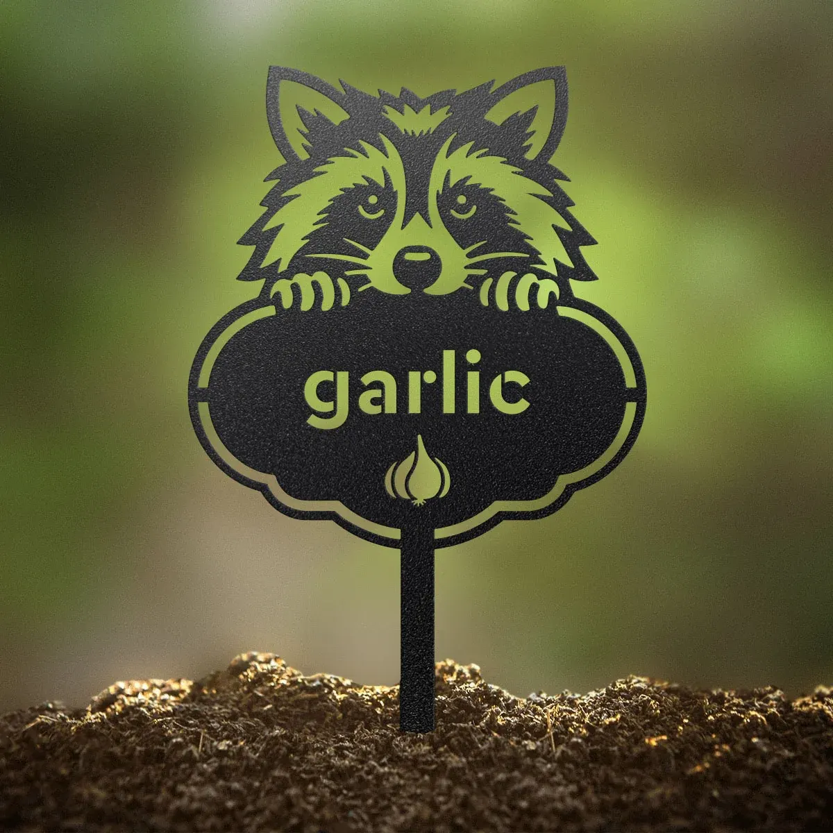 Rocky the Raccoon Seed & Plant Markers 1