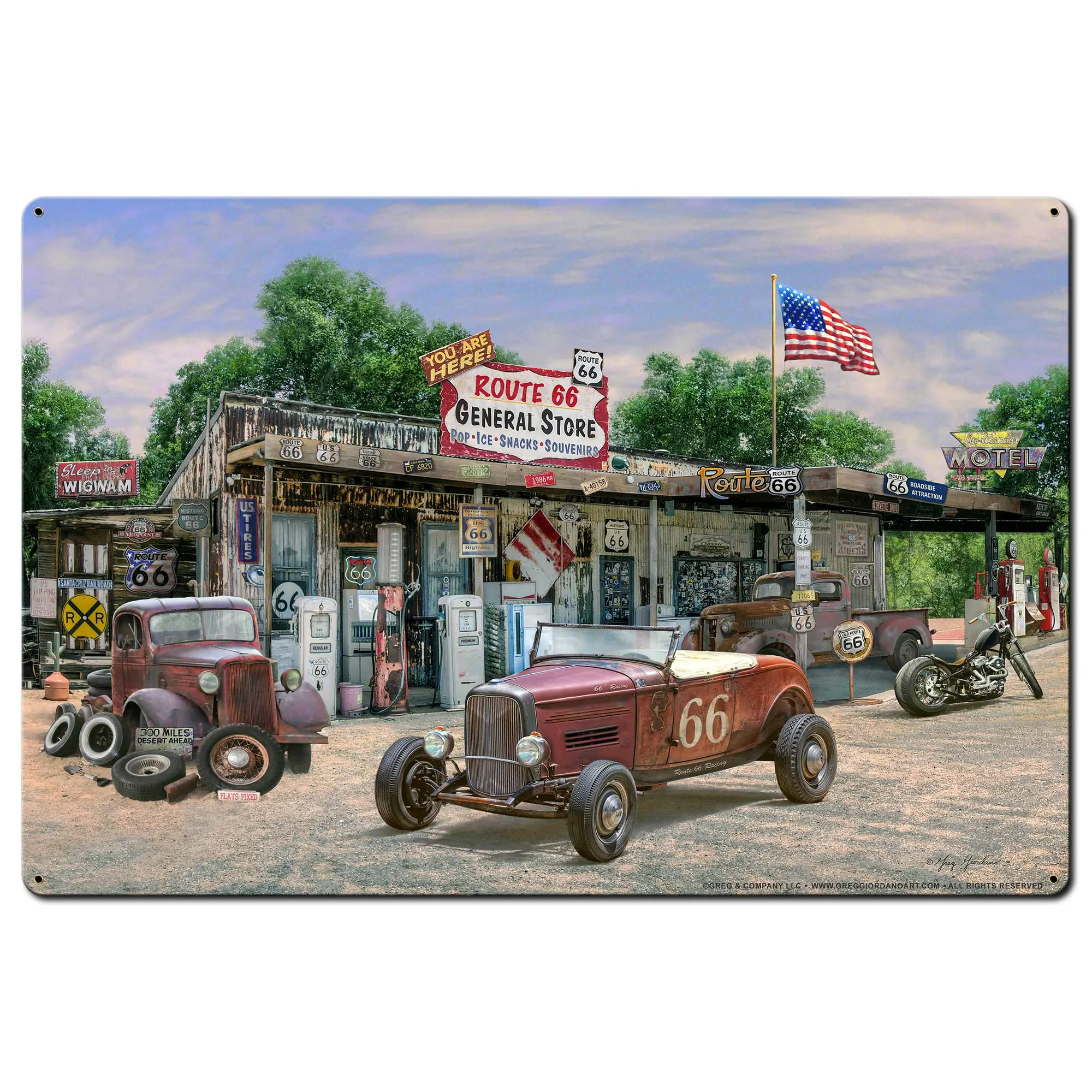 GREG003 – General Store 36 X 24 vintage metal sign