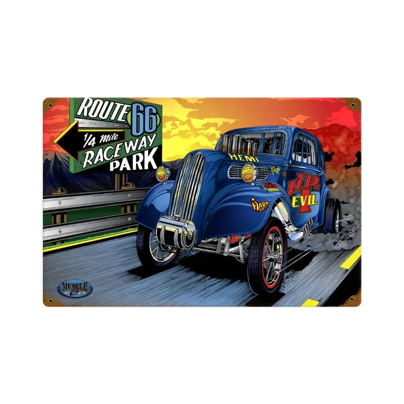 MNI012 – Gasser Evil Vintage Sign